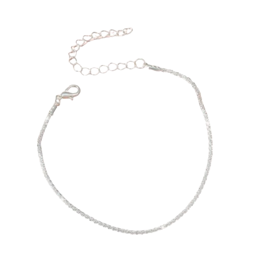 Zircon Cross Anklet – Protection and Faith