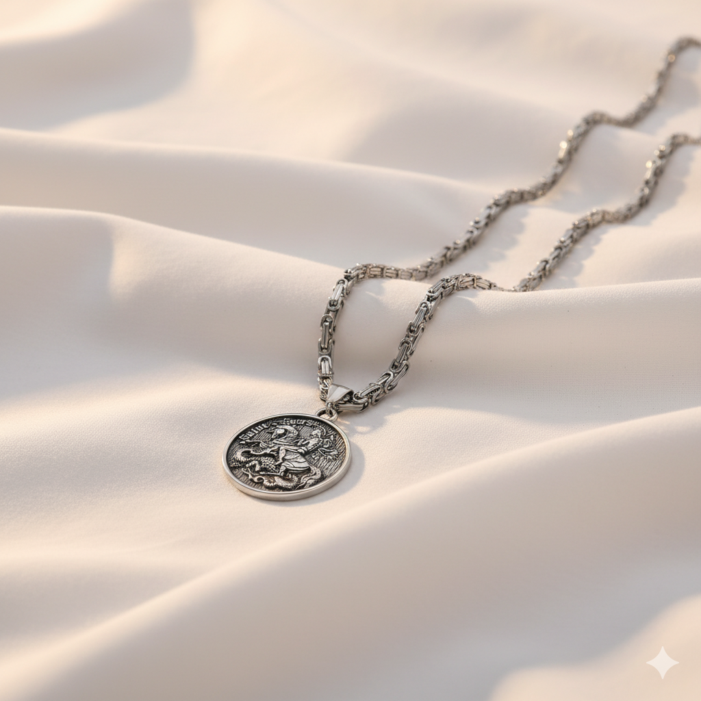 St. George Pendant – Silver