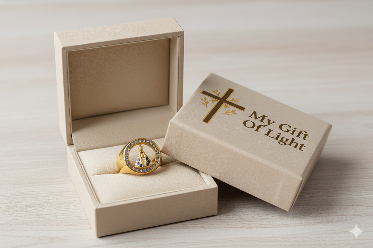 Golden Our Lady of Aparecida - Gold