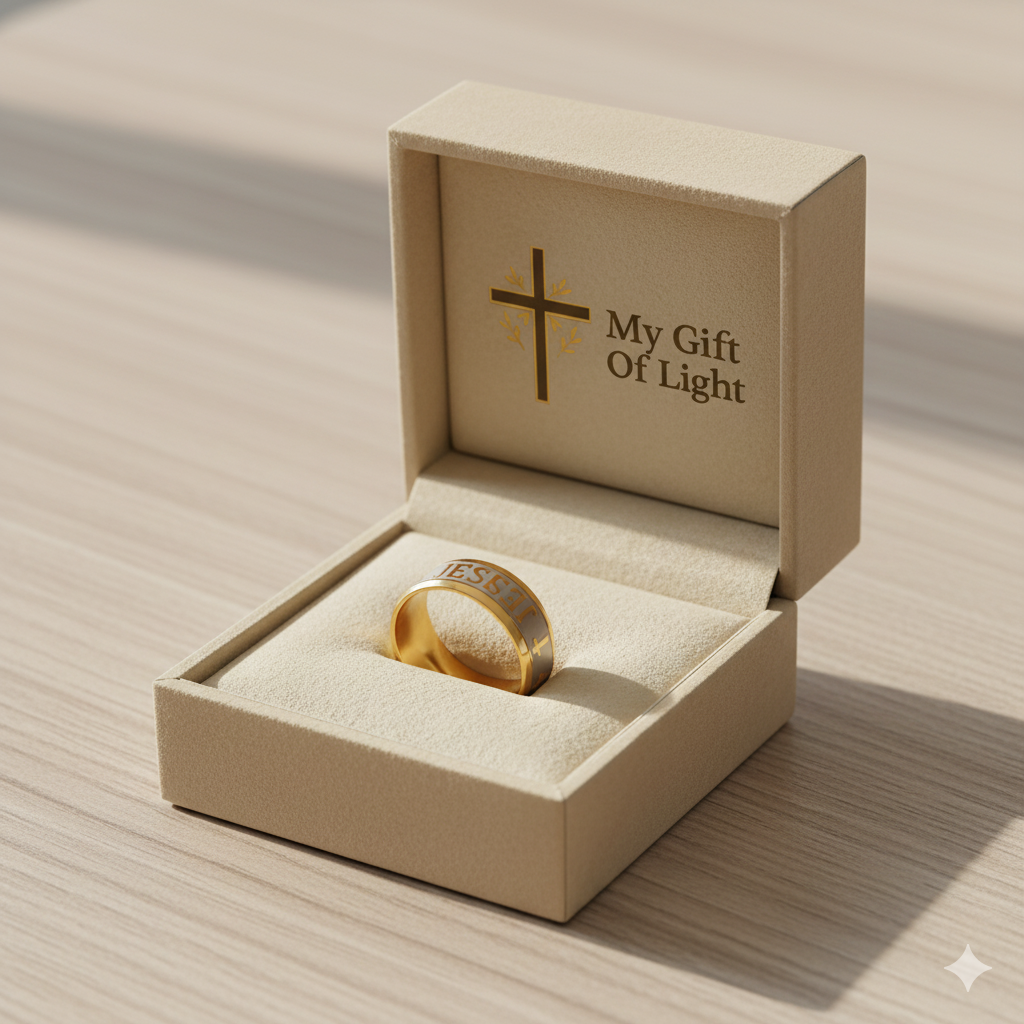 Gold Jesus Cross Ring – Golden