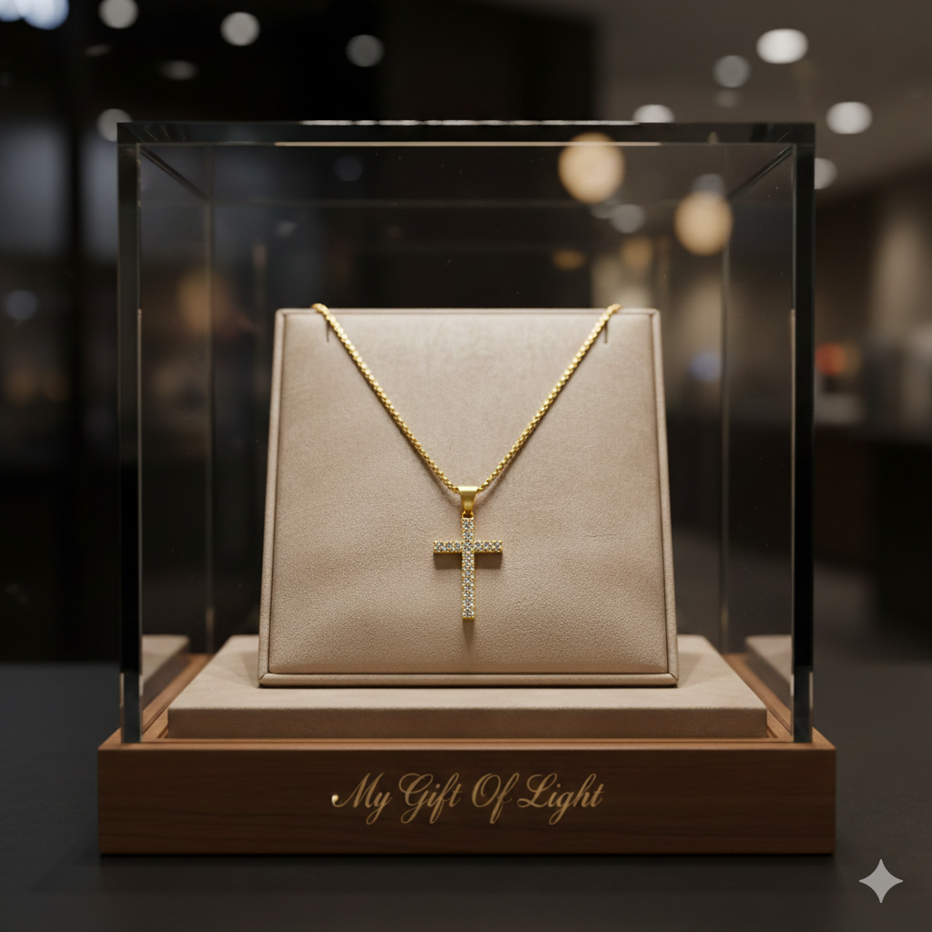 Gold Cross Bracelet – Elegant Unisex Adjustable