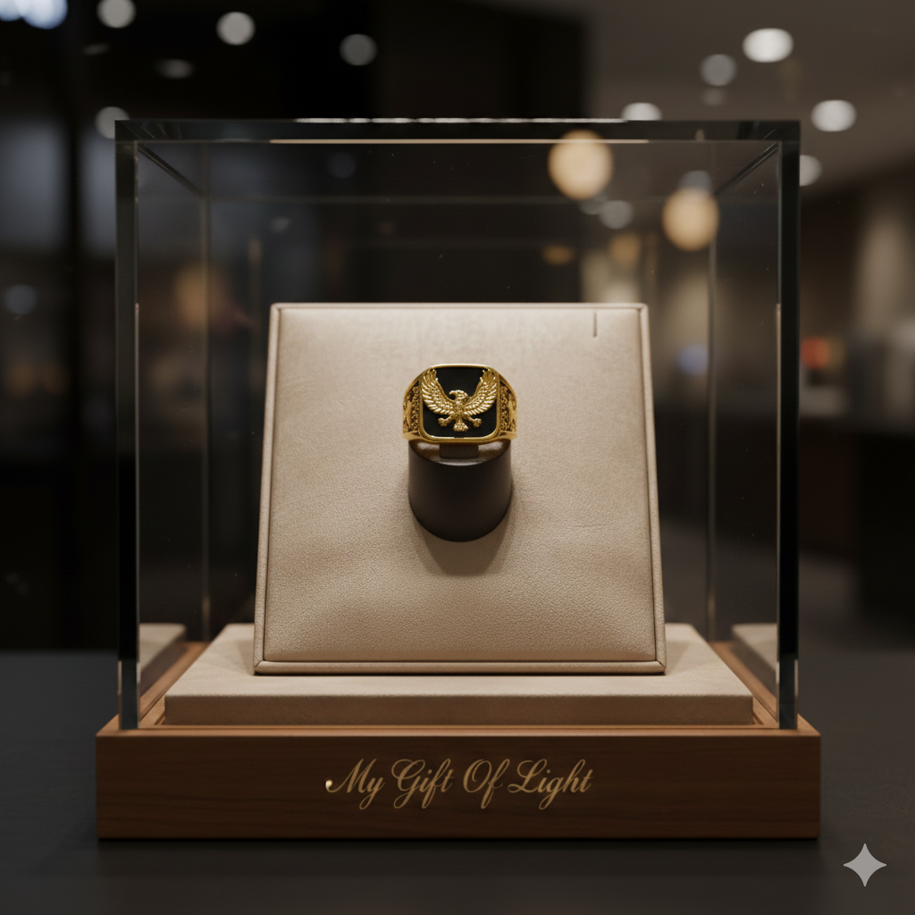 Eagle Ring for Men – Gold and Silver