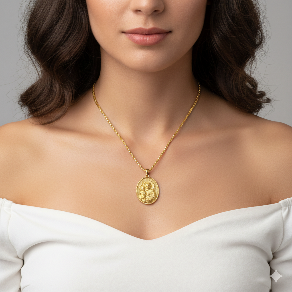 Saint Joseph Necklace – Gold Religious Jewelry