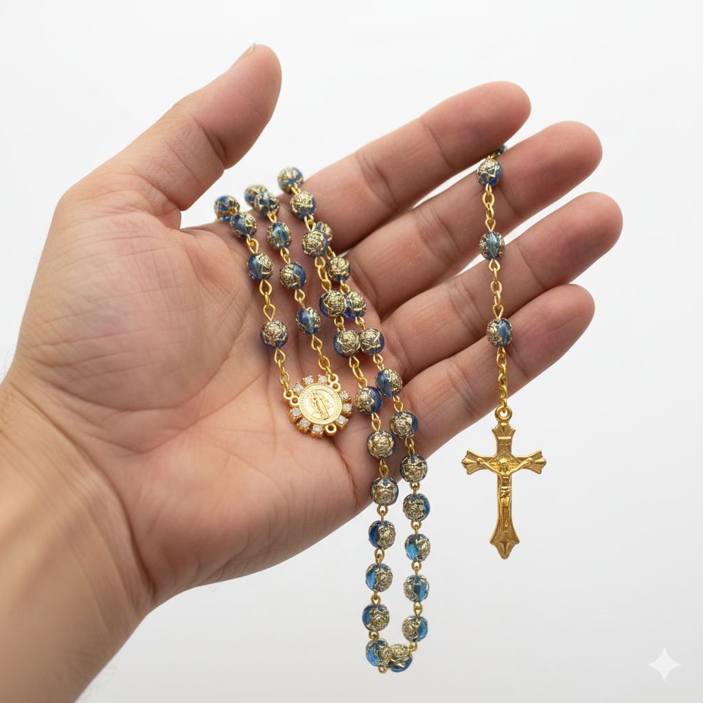 St. Benedict Medal Rosary Necklace