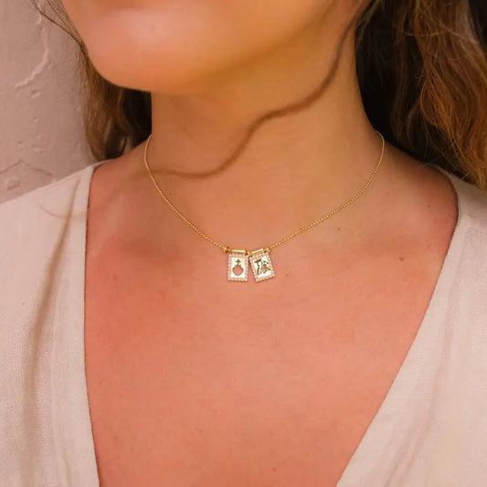 Hollow Sacred Heart Scapular Jesus Choker Necklace Dainty Tiny Bead Religious Catholic Christian Jewelry Mothers Day Gift
