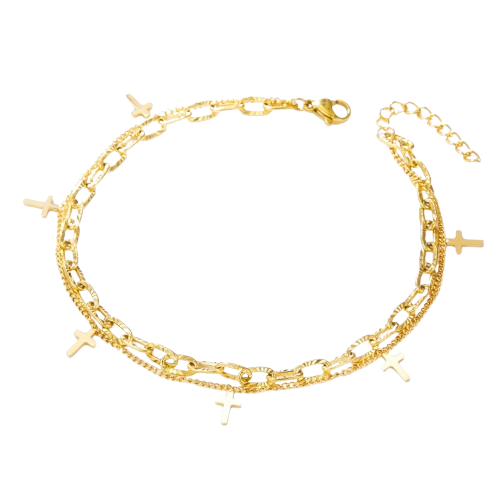 Cross Anklet – Elegant Christian Jewelry for Women