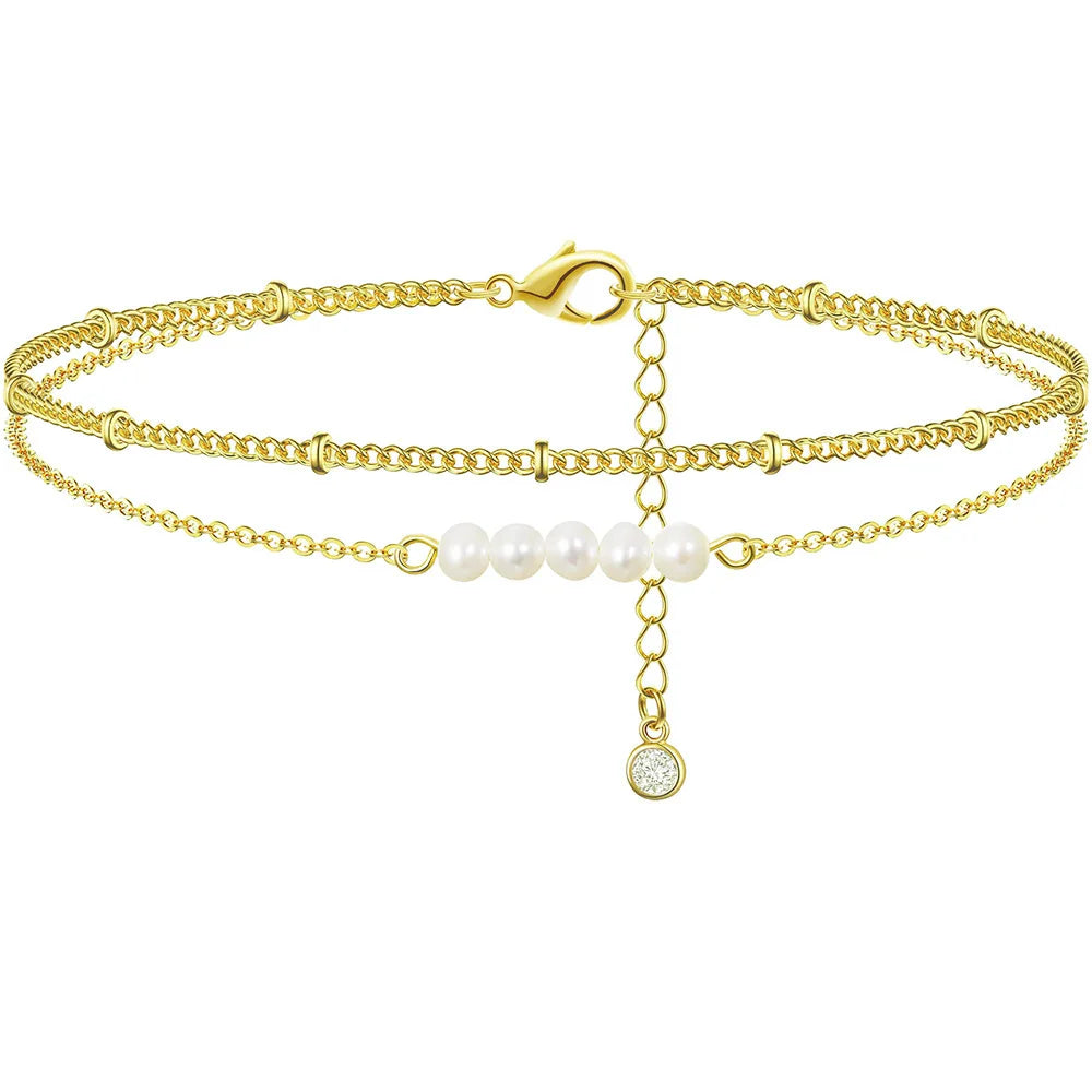 Fashion Stainless Steel Anklet For Women Turkey Blue Eye Of Evil Cross Charm Ankle Bracelet Waterproof Chain On Foot Jewelry