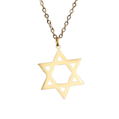 Star of David Pendant Necklace – In Gold and Silver