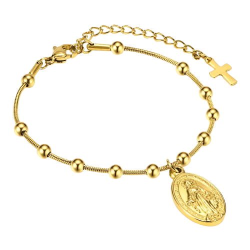 Rosary Bracelet – Gold Women’s Jewelry