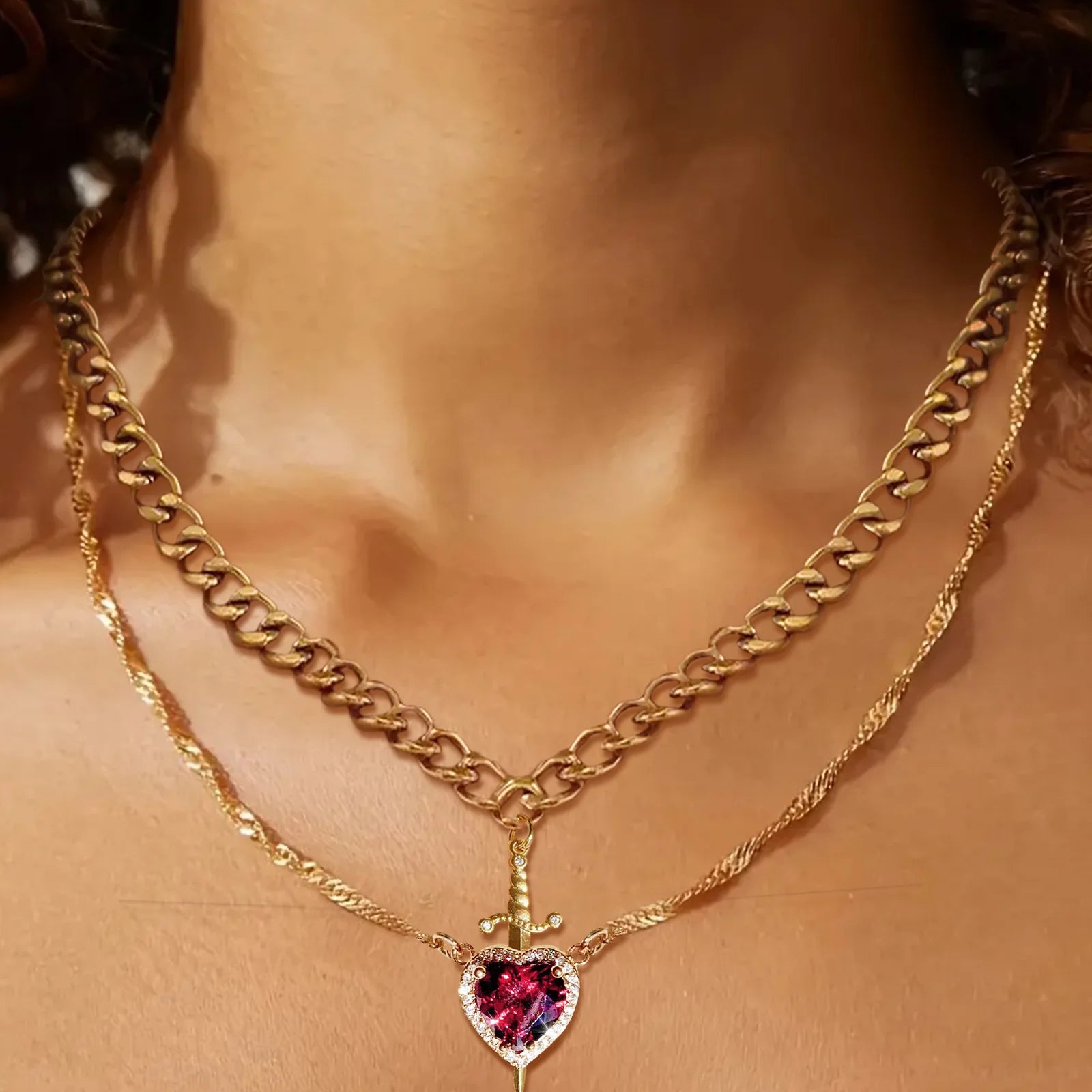 Hollow Sacred Heart Scapular Jesus Choker Necklace Dainty Tiny Bead Religious Catholic Christian Jewelry Mothers Day Gift