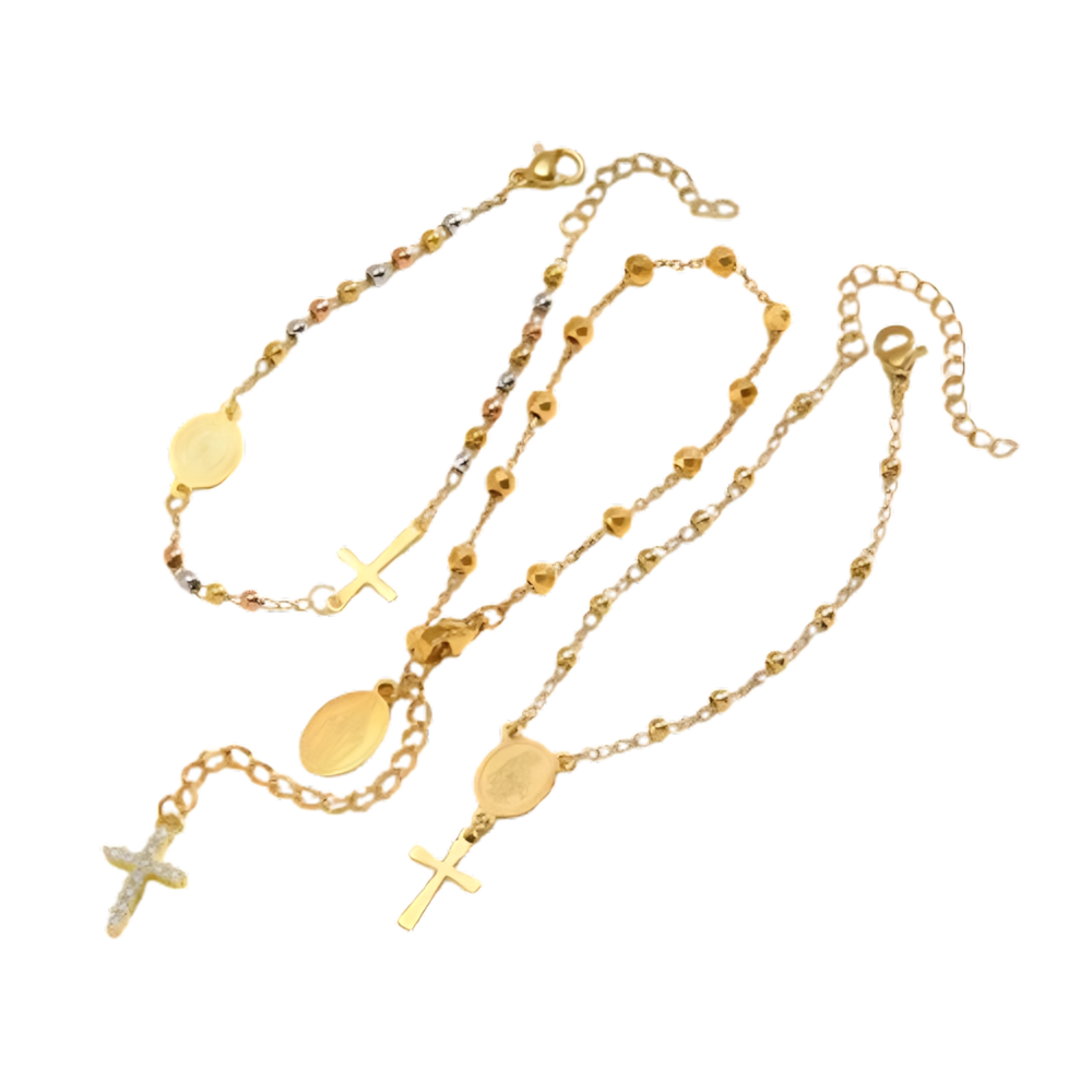 Elegant Cross Bracelet – Golden