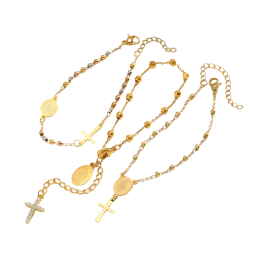 Elegant Cross Bracelet – Golden