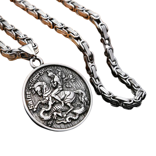 St. George Pendant – Silver