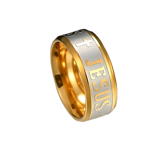 Gold Jesus Cross Ring – Golden