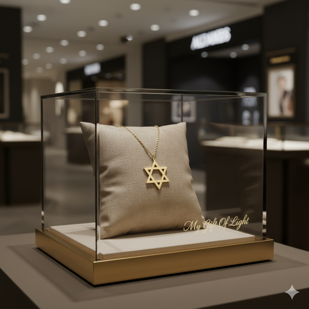 Star of David Pendant Necklace – In Gold and Silver