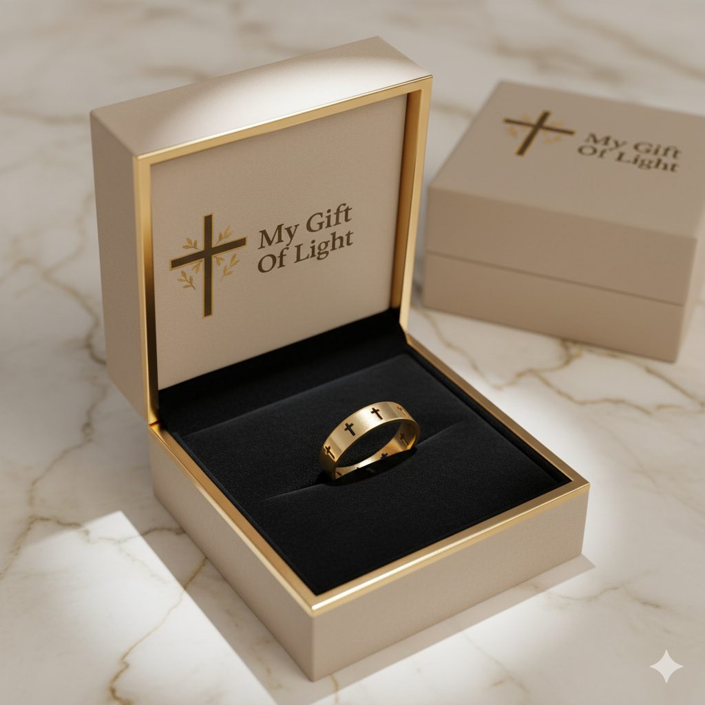 Cross Ring – Modern in Gold