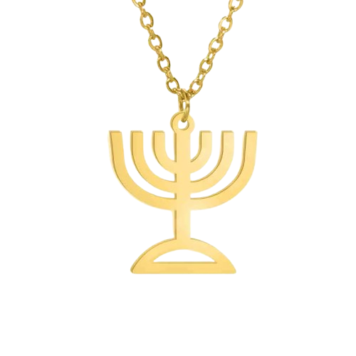 Menorah Pendant Necklace – For Men and Women