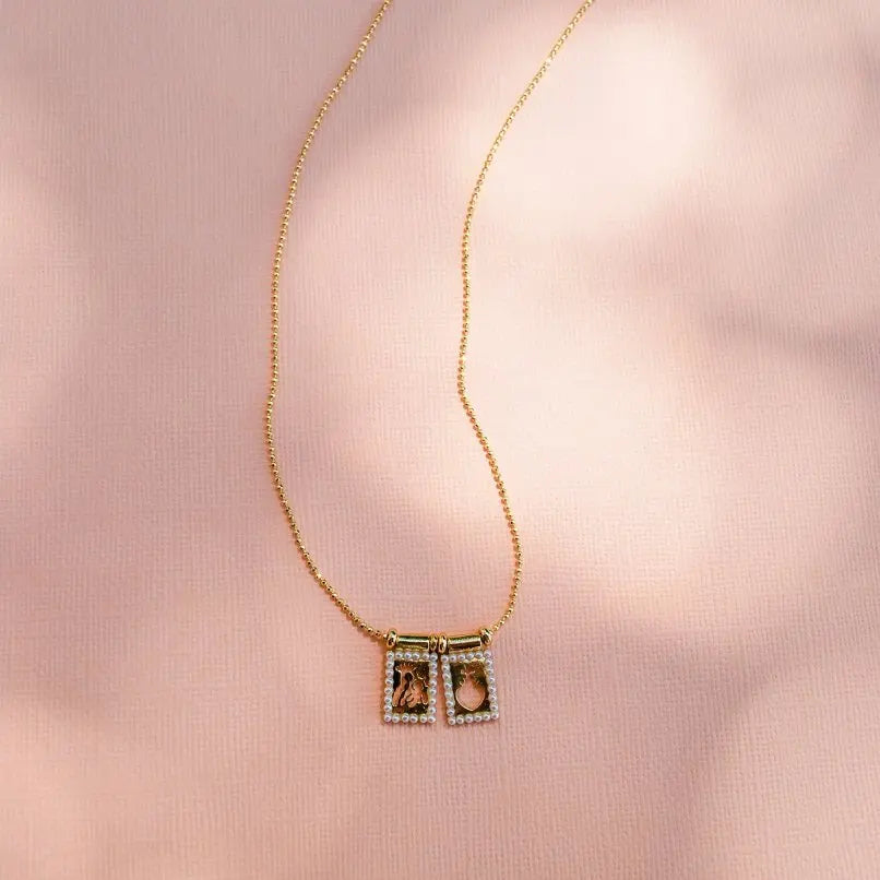Hollow Sacred Heart Scapular Jesus Choker Necklace Dainty Tiny Bead Religious Catholic Christian Jewelry Mothers Day Gift